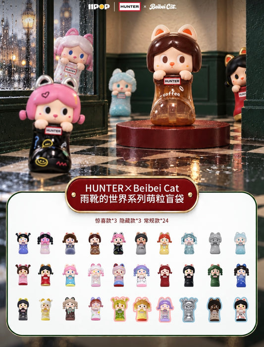 Hunter x Beibei Cat Rain Boot Universe Mini Bean,4 in 1 bag