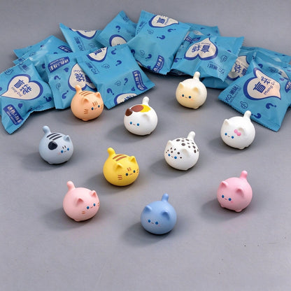 Colorful Steamed Bun Cat Mini Bean