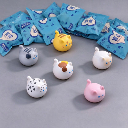 Colorful Steamed Bun Cat Mini Bean