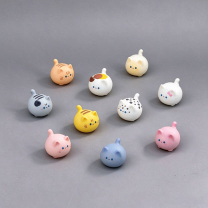 Colorful Steamed Bun Cat Mini Bean