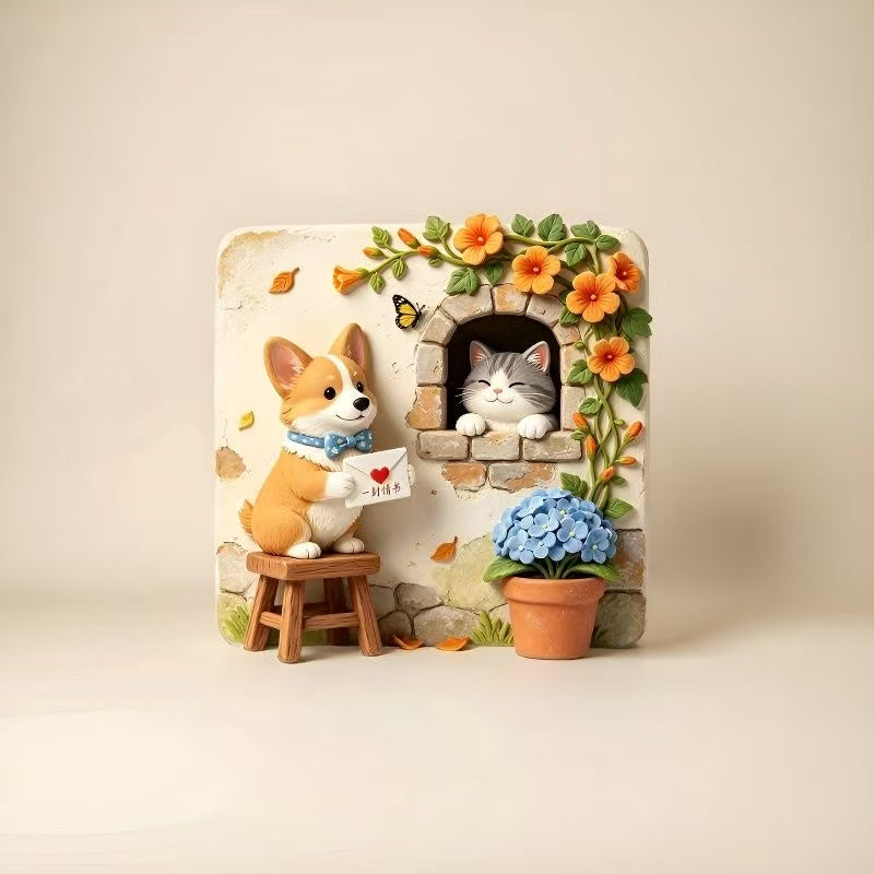 Cat 3D Fridge Magnet V2