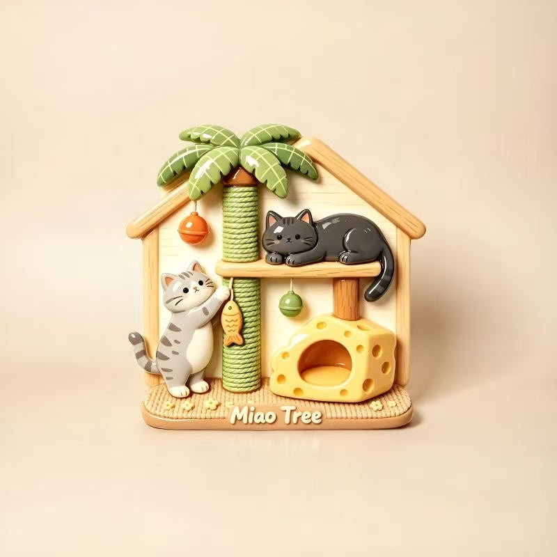 Cat 3D Fridge Magnet V2