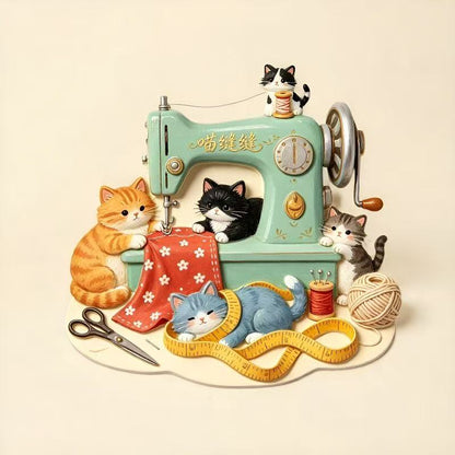 Cat 3D Fridge Magnet V2