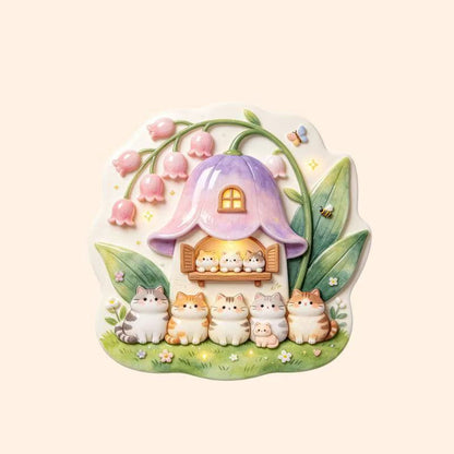 Cat 3D Fridge Magnet V2