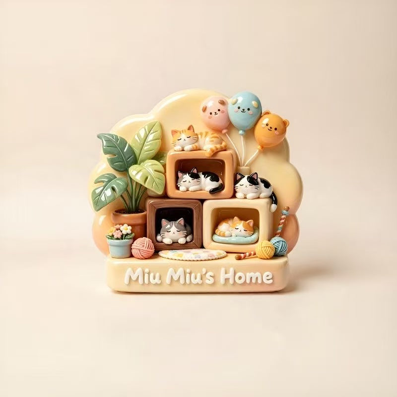 Cat 3D Fridge Magnet V2