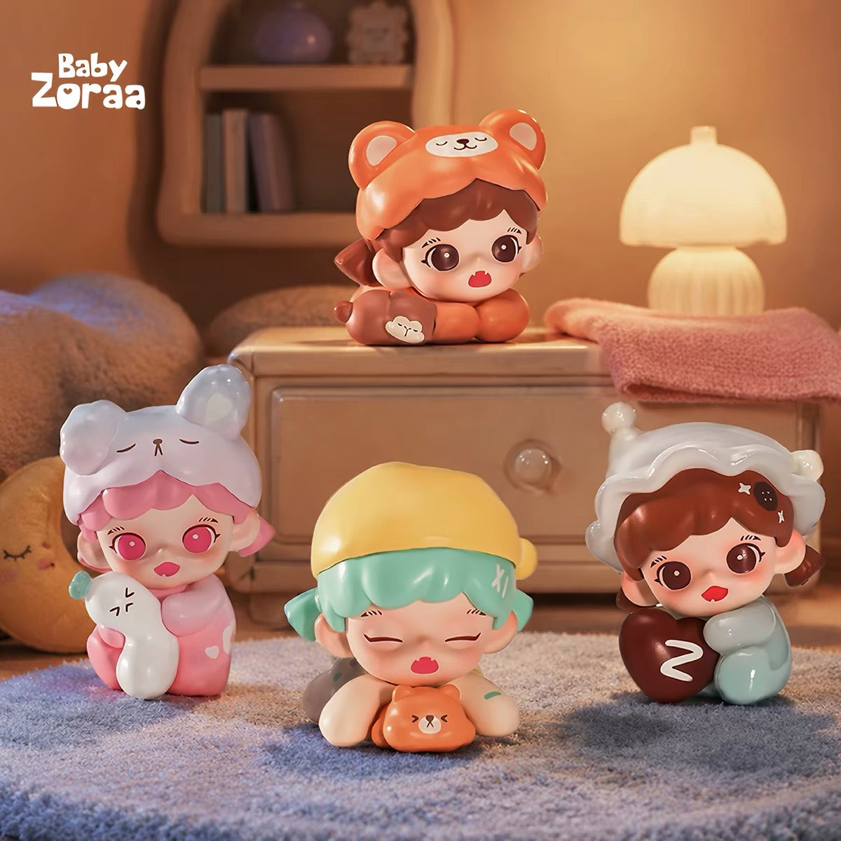Zoraa My Little Blankie Mili Mini Bean,4 in 1 bag