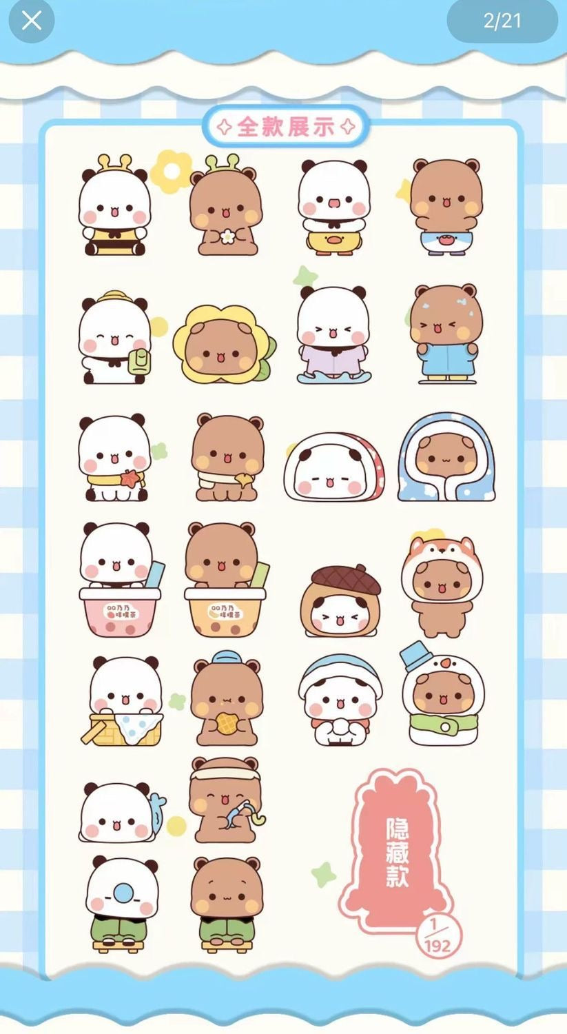 【NEW ARRIVAL】The Daily Life Of Yier And Bubu Love Every Day Mini Bean,2 in 1 box