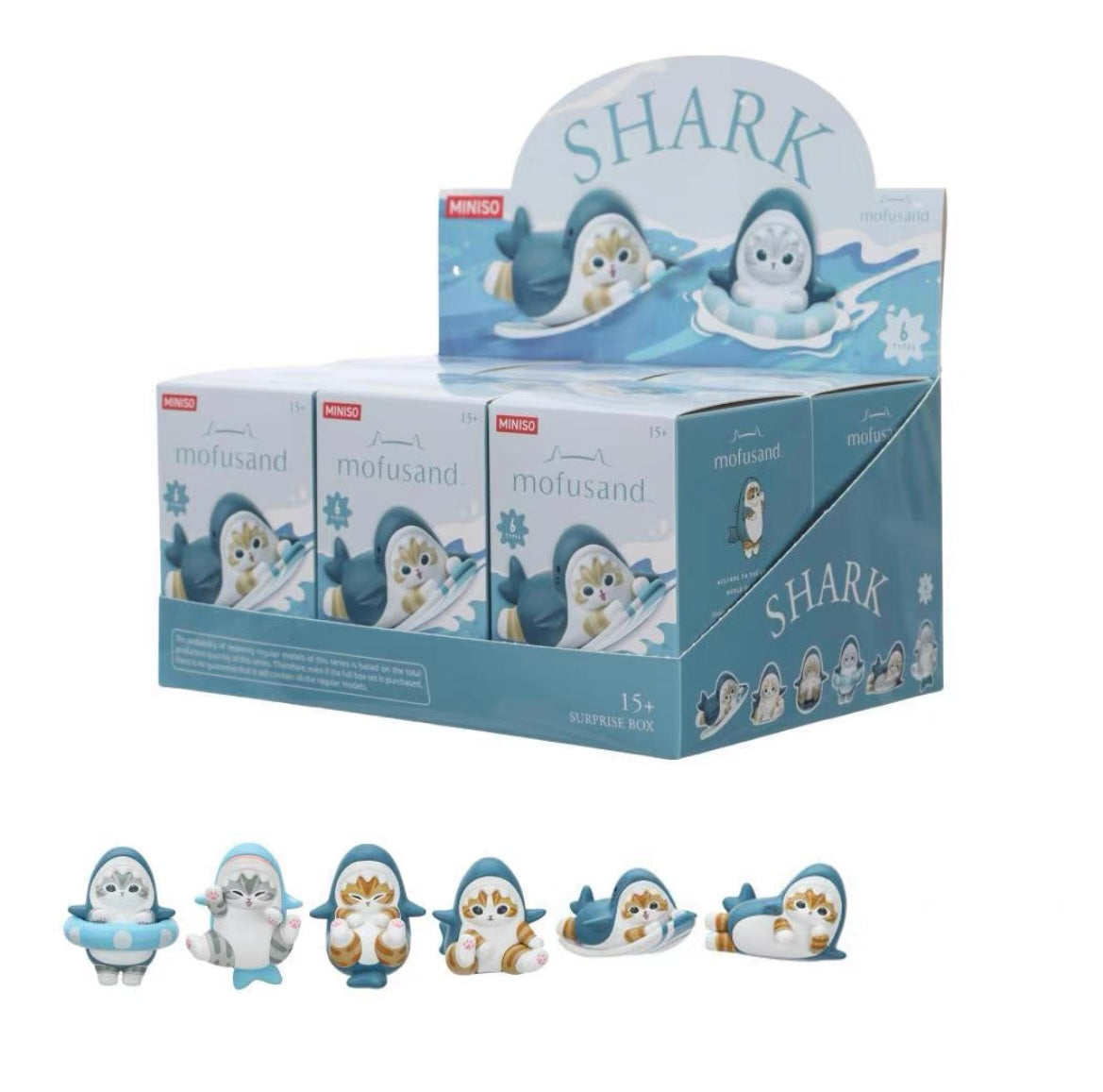 【NEW ARRIVAL】Mofusand Shark Board Figure
