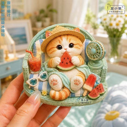 【NEW ARRIVAL】Cat 3D Fridge Magnet V3