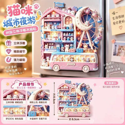 【NEW ARRIVAL】Cat 3D Fridge Magnet V3