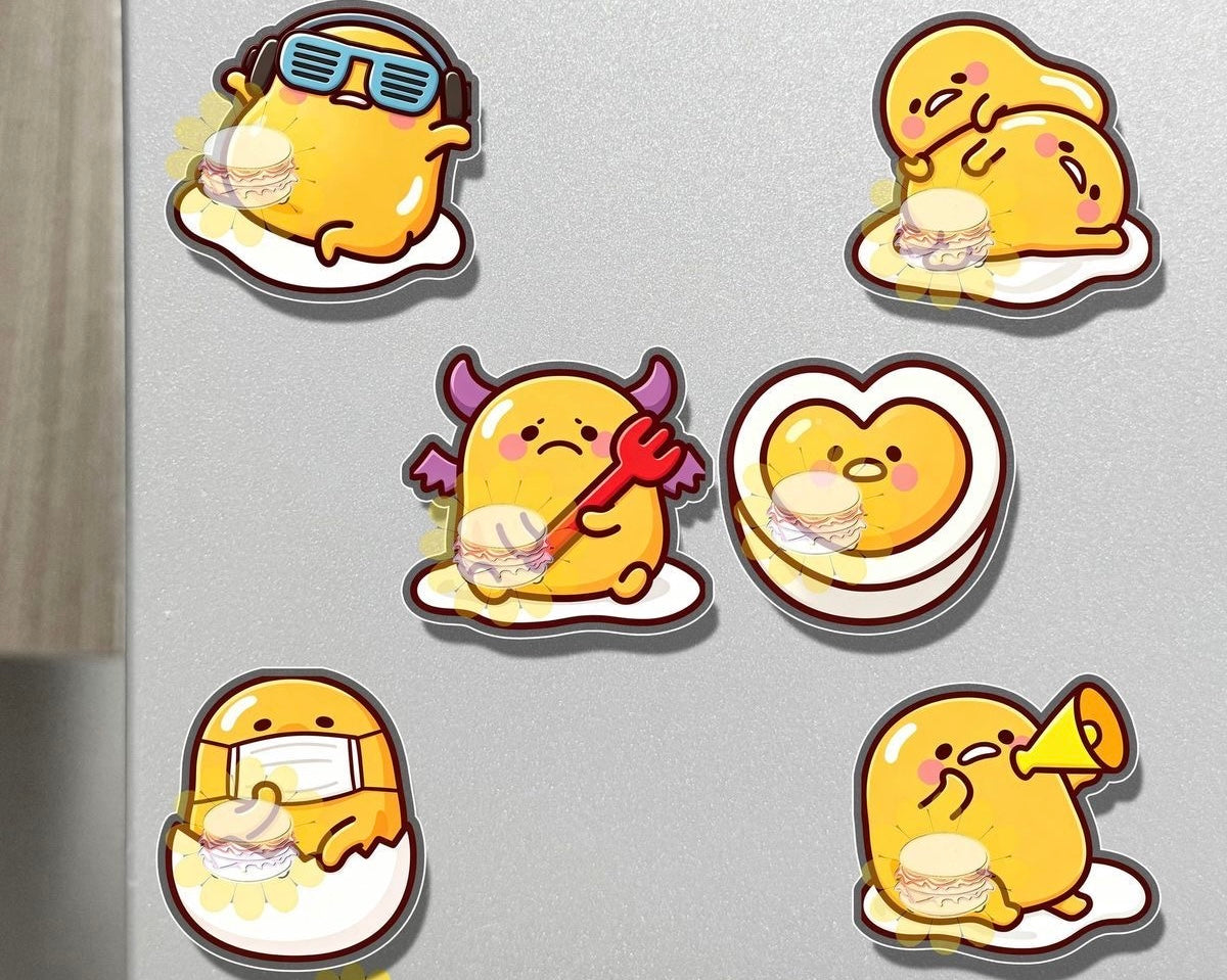 【NEW ARRIVAL】Lazy Egg Fridge Magnet