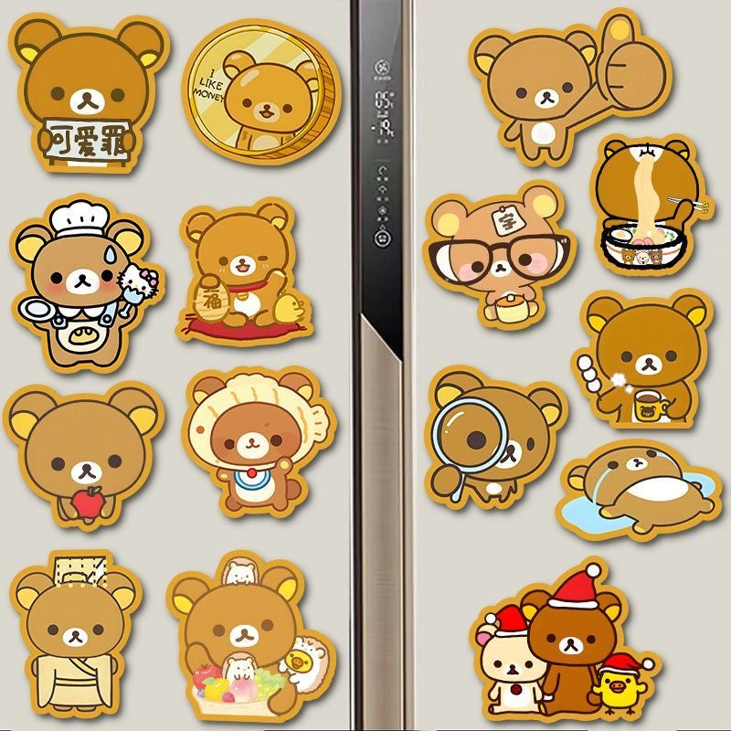 【NEW ARRIVAL】Rilakkuma Fridge Magnet,2 in 1 bag