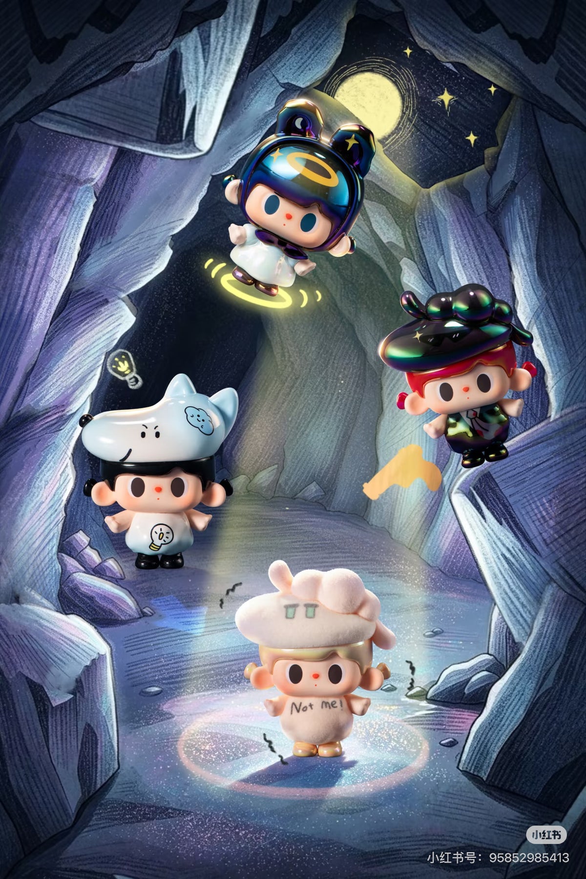 【NEW ARRIVAL】TUTU BEAR Werewolf Limited Mini Bean Hanging Card