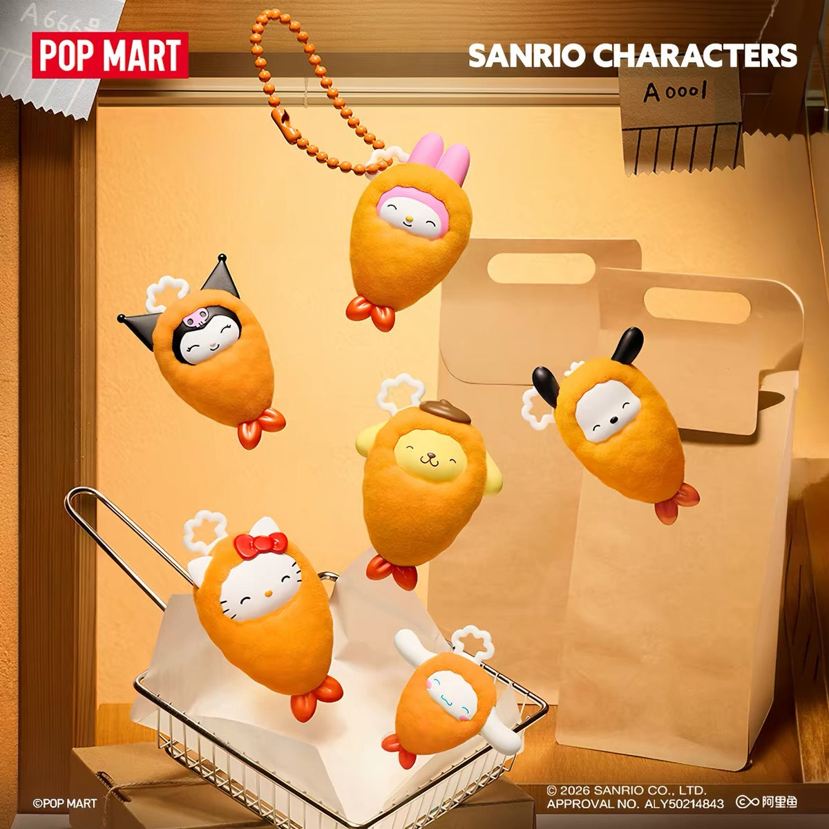 【NEW ARRIVAL】POPBEAN Sanrio Fried Shrimp Mini Bean