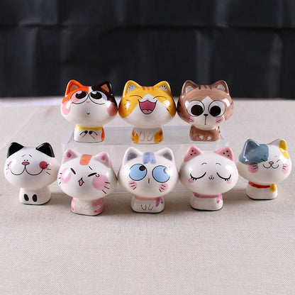 【NEW ARRIVAL】Cute Porcelain Kitty Figure(HAVE DUPE)