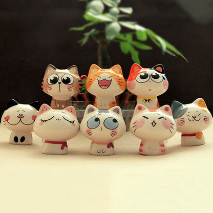 【NEW ARRIVAL】Cute Porcelain Kitty Figure(HAVE DUPE)